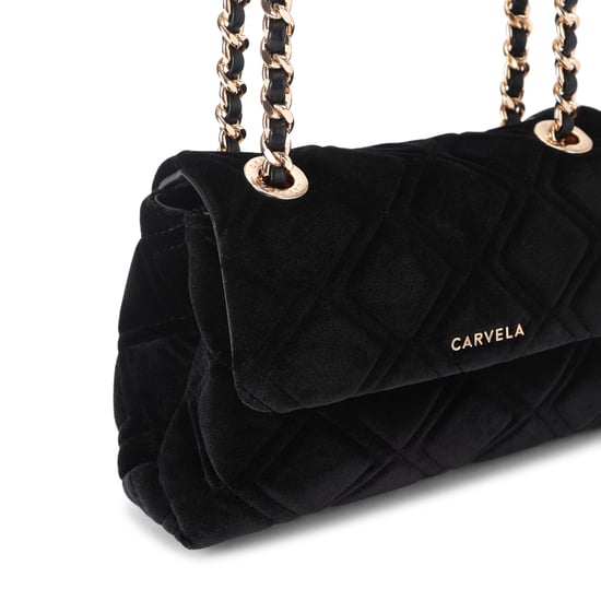 Carvela Velvet Rosa Chain Shoulder Bag - Image 4