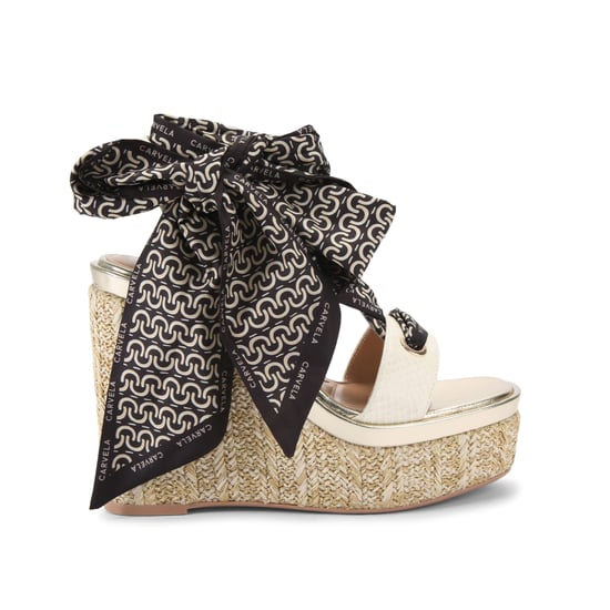 Carvela Sorrento Scarf Wedge Heels - Image 1