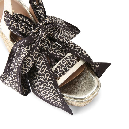 Carvela Sorrento Scarf Wedge Heels - Image 4