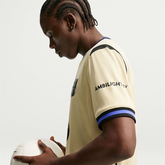 Men's Nike Away Shirt 2025 2026 Adults in Team Gold/Per - Image 2