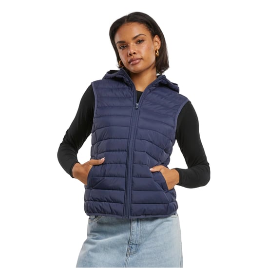 Urban Classics Dames/Dames Ultra Licht Gewatteerd Gilet (Marine) - Image 3
