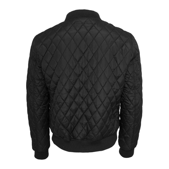 Urban Classics Heren Diamond Nylon Gewatteerd Jasje (Zwart) - Image 2