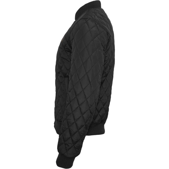 Urban Classics Heren Diamond Nylon Gewatteerd Jasje (Zwart) - Image 3