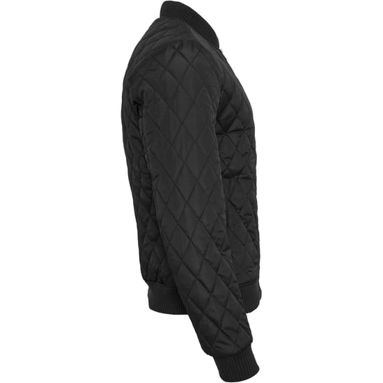 Urban Classics Heren Diamond Nylon Gewatteerd Jasje (Zwart) - Image 4
