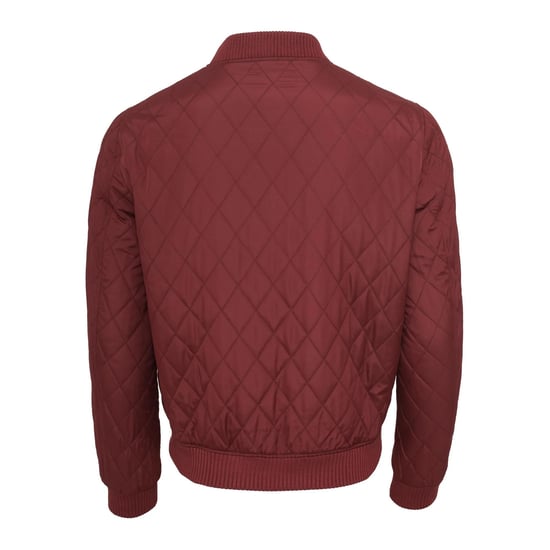 Urban Classics Heren Diamond Nylon Gewatteerd Jasje (Bourgondië) - Image 2