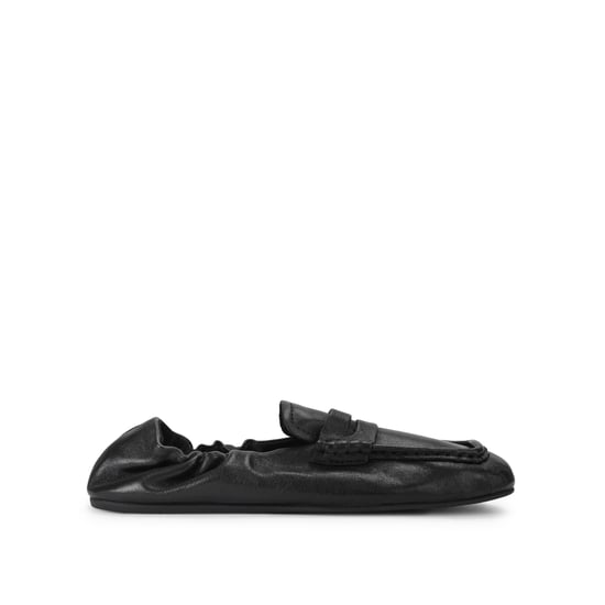 Leather Eurry Black Loafers - Image 1