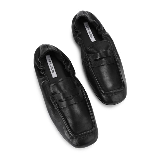 Leather Eurry Black Loafers - Image 2