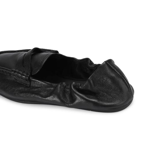 Leather Eurry Black Loafers - Image 3