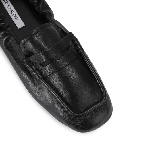 Leather Eurry Black Loafers - Image 4