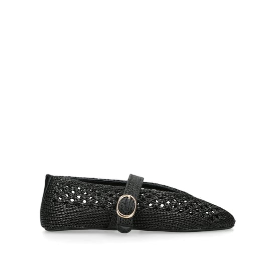 Alara Black Ballet Flats - Image 1