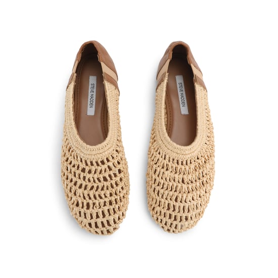 Meela Beige Raffia Ballet Flats - Image 2