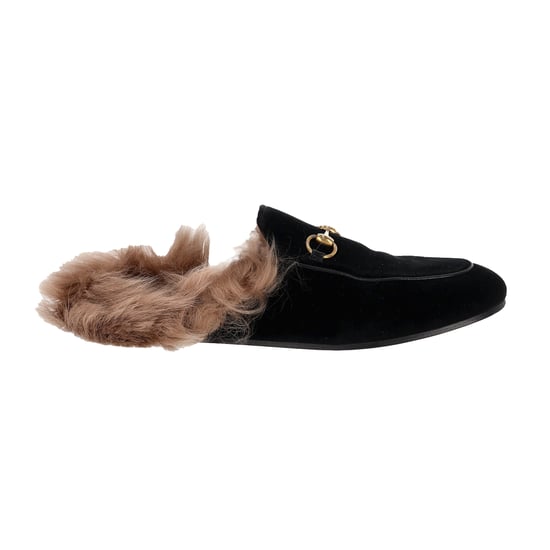 Gucci Princetown Mokasiner i Svart Sammet - Image 2