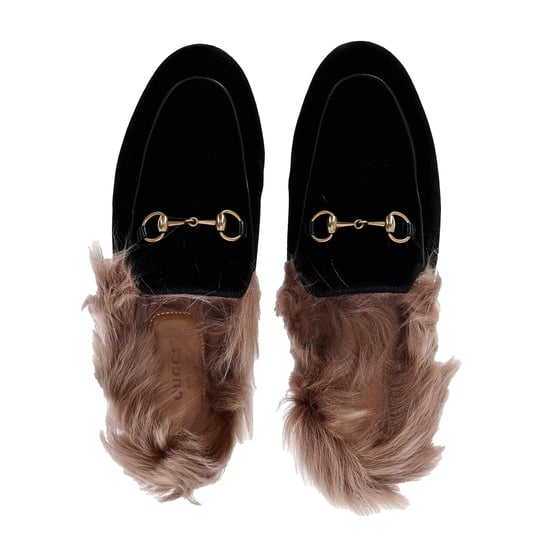 Gucci Princetown Mokasiner i Svart Sammet - Image 5