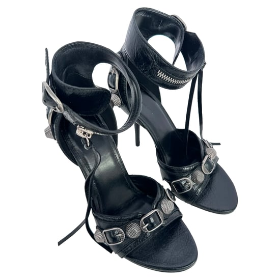 Balenciaga Cagole 110 Sandalklackar i svart lammleder - Image 5