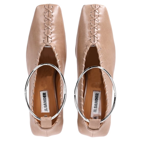 Jil Sander Ballerina's in Nude Leder - Image 5
