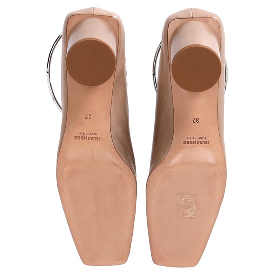 Jil Sander Ballerina's in Nude Leder - Image 6