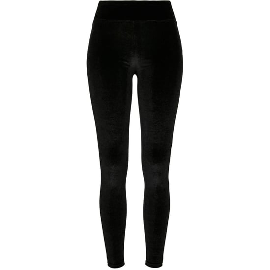 Urban Classics Dames/Dames Fluwelen Legging met Hoge Taille (Zwart) - Image 1
