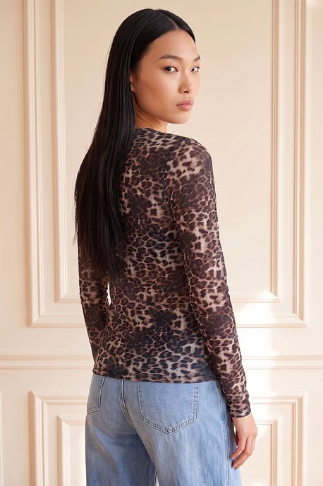 Animal Mesh Top - Image 2