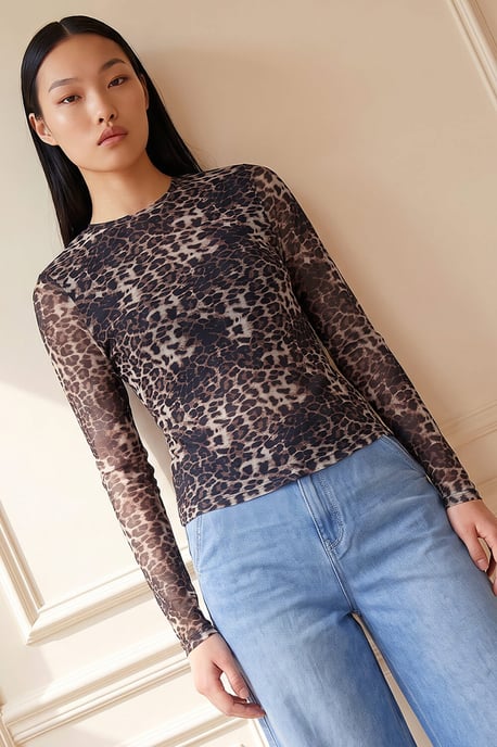 Animal Mesh Top - Image 3