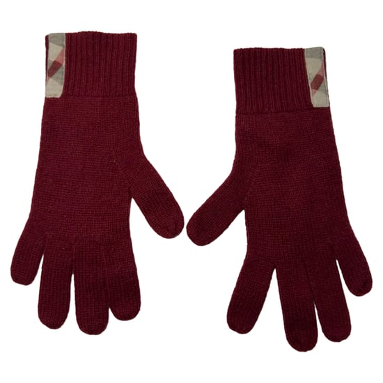 Burberry Gloves, Scarf and Beanie in Red Cashmere - Image 2