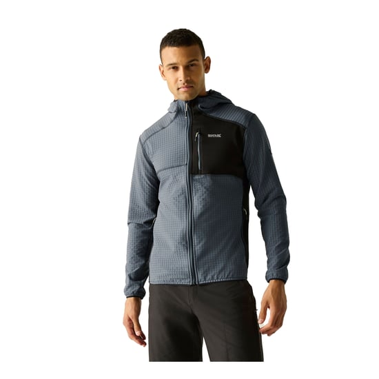 Regatta Heren Alven Full Zip Fleecejack (Stormgrijs/Zwart) - Image 1