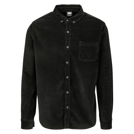 Urban Classics Heren Corduroy Overhemd (Zwart) - Image 1