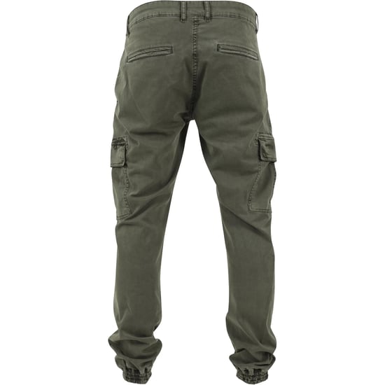 Urban Classics Heren Twill Gewassen Cargo Broek (Olijf) - Image 2
