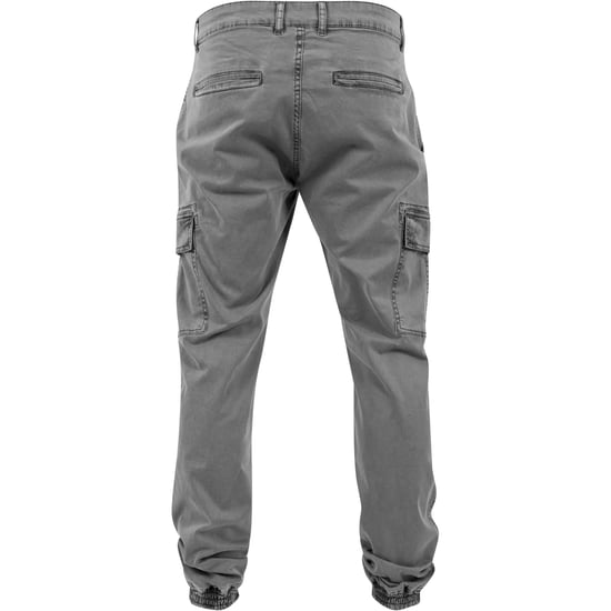 Urban Classics Heren Twill Gewassen Cargo Broek (Grijs) - Image 2