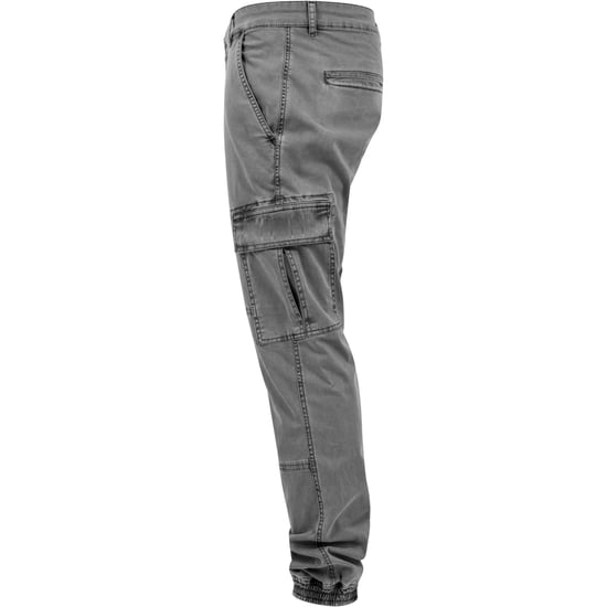 Urban Classics Heren Twill Gewassen Cargo Broek (Grijs) - Image 3