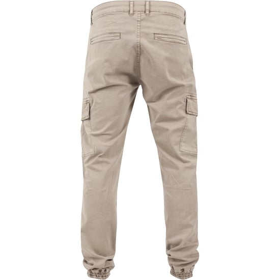 Urban Classics Heren Twill Gewassen Cargo Broek (Zand) - Image 2
