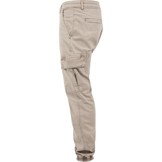 Urban Classics Heren Twill Gewassen Cargo Broek (Zand) - Image 3