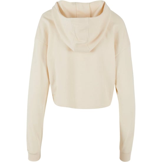 Urban Classics Dames/Dames Terrycloth Lichtgewicht Oversized Crop Hoodie (Wit zand) - Image 2