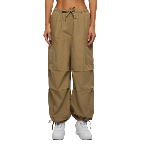 Urban Classics Dames/Dames Katoenen Parachute Cargo Broek (Khaki) - Image 1
