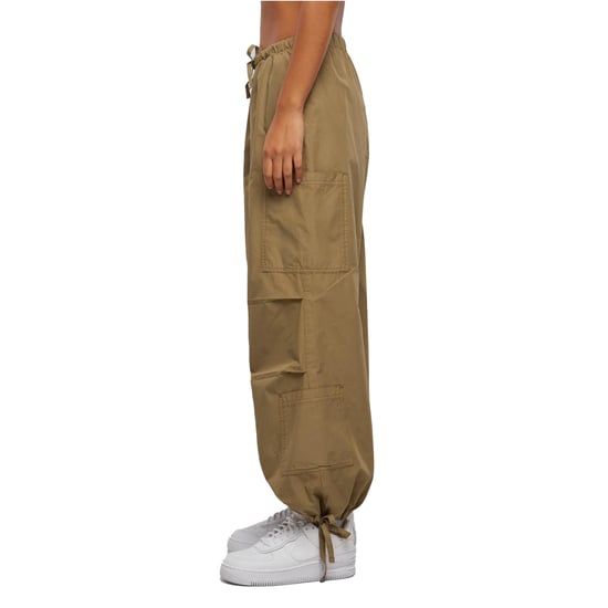 Urban Classics Dames/Dames Katoenen Parachute Cargo Broek (Khaki) - Image 3