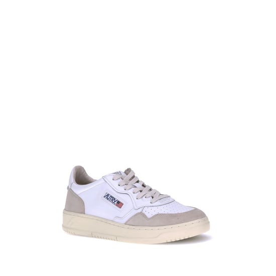 Autry White Calf Leather Bos Taurus Low Top Sneakers - Image 2