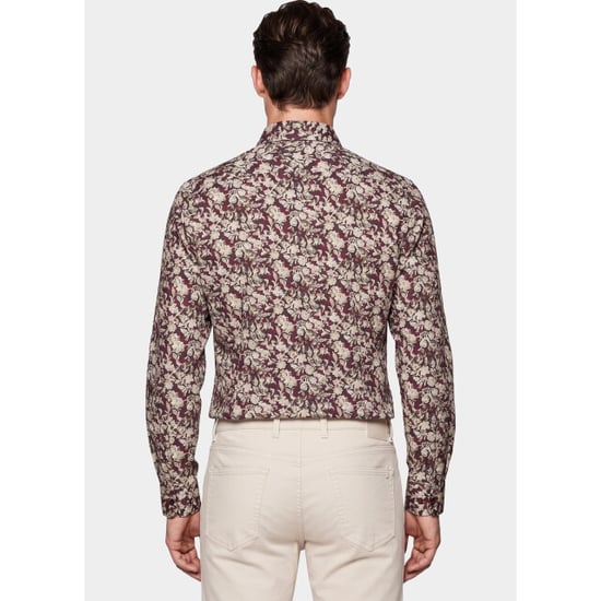 R2 Amsterdam Overhemd heren floral print on poplin 134.wsp.066/080 - Image 2