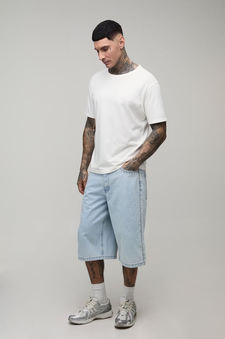 Tall Studded Longline Jorts - Image 4