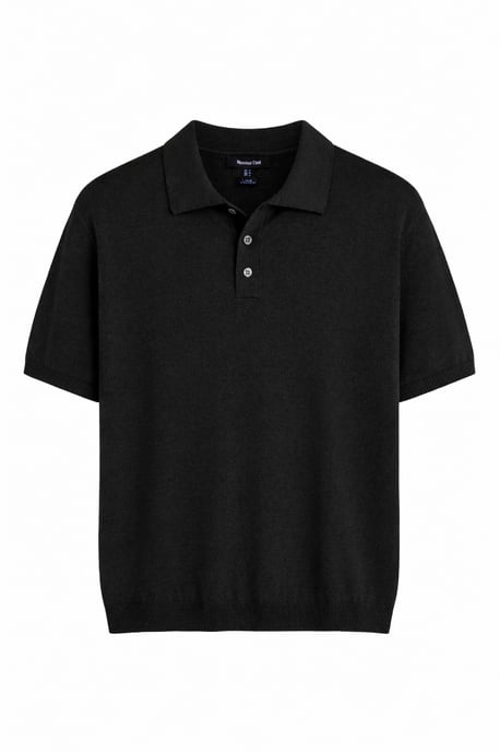 Short Sleeve Knitted Polo Top - Image 3
