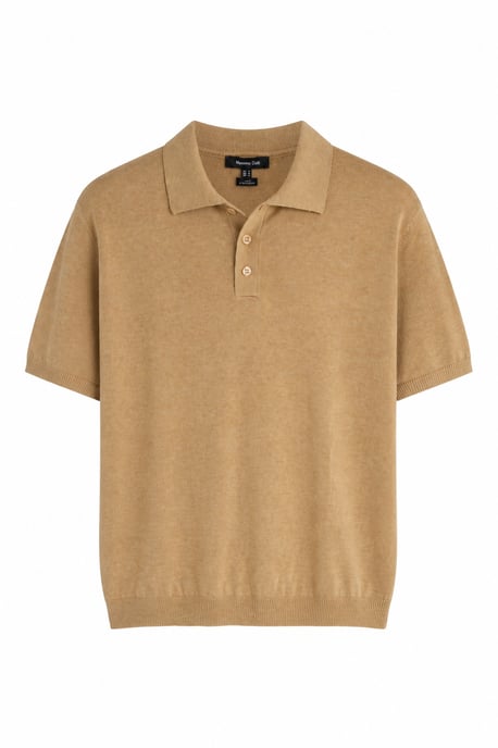 Short Sleeve Knitted Polo Top - Image 2