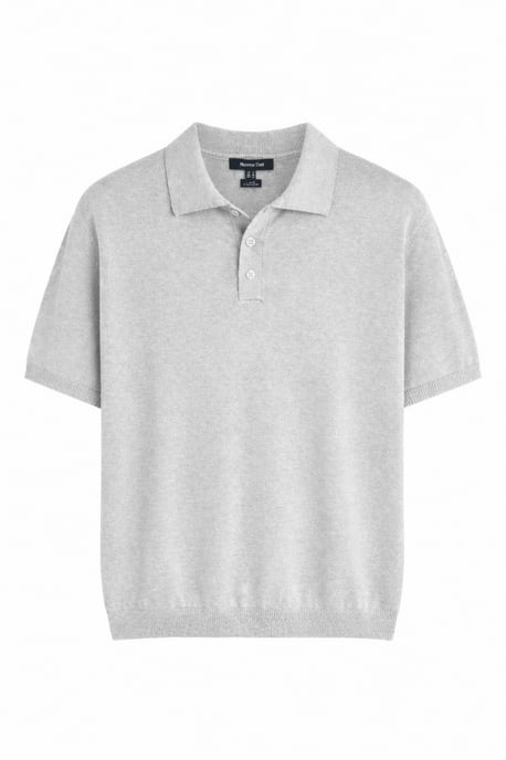 Short Sleeve Knitted Polo Top - Image 2