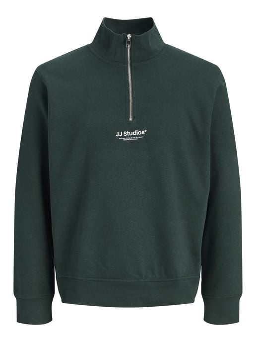 Jack & Jones Mens Sweatshirts 1/4 Zip High Neck Long Sleeve - Image 1