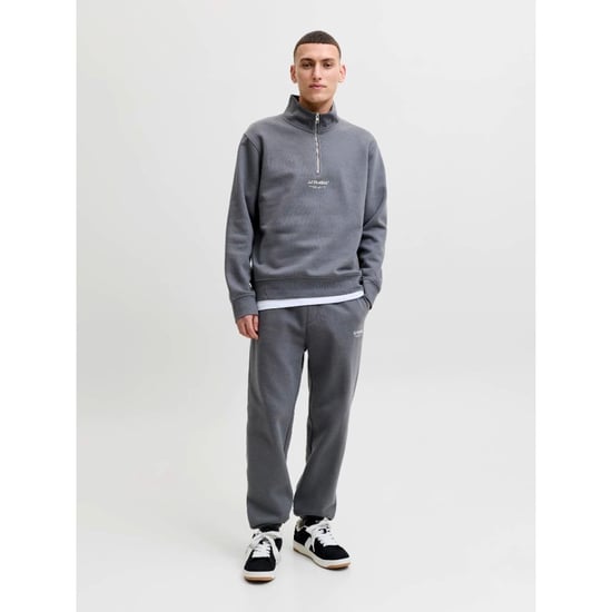 Jack & Jones Mens Sweatshirts 1/4 Zip High Neck Long Sleeve - Image 1