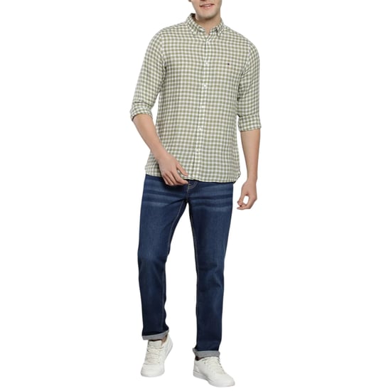Tommy Hilfiger Mens Oxford Shirts Gingham Checked Regular Long Sleeve Cotton Top - Image 4