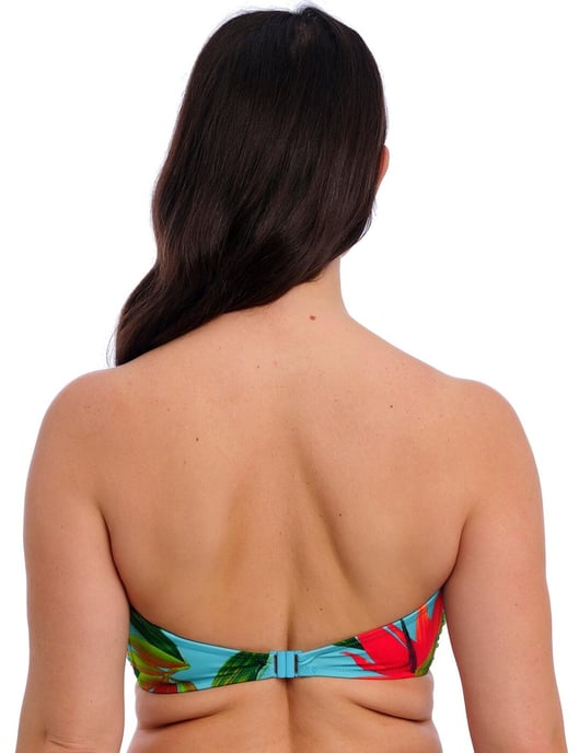 Fantasie Pichola Twist Bandeau Bikini Top - Aqua - Image 3