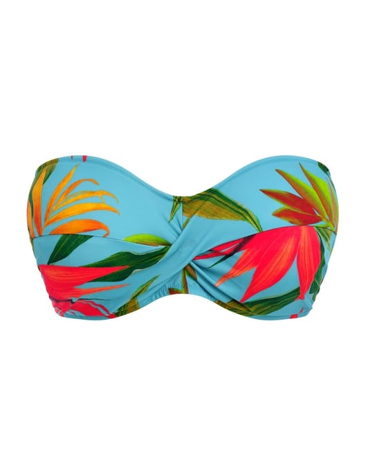 Fantasie Pichola Twist Bandeau Bikini Top - Aqua - Image 5