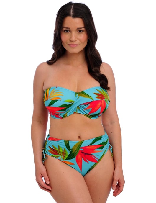 Fantasie Pichola Twist Bandeau Bikini Top - Aqua - Image 6