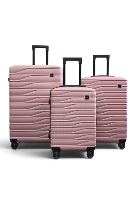 Hårdskalsroséguld 8-hjuls bagageväska Resväska - Vespera - Image 2