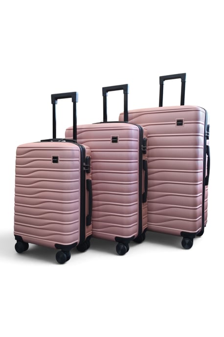 Hårdskalsroséguld 8-hjuls bagageväska Resväska - Vespera - Image 5