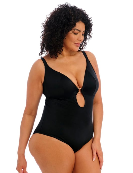 7280 Elomi Plain Sailing Plunge Swimsuit - - Image 3