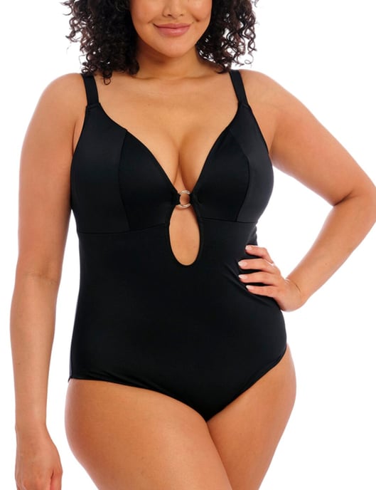 7280 Elomi Plain Sailing Plunge Swimsuit - - Image 5